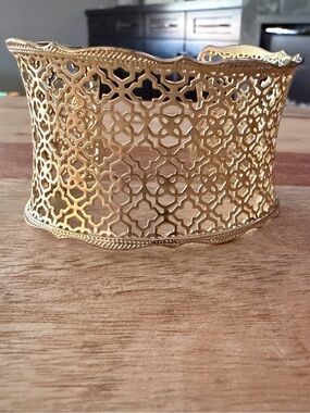 Kendra Scott Gold Filigree Cuff Bracelet
